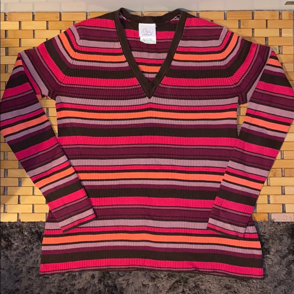 OhBaby by Motherhood Knit Stripe Maternity Sweater